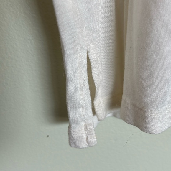 a.n.a Brand Sleeveless Tee Tank Top with Sliver Beaded Neckline and front. - Picture 6 of 8